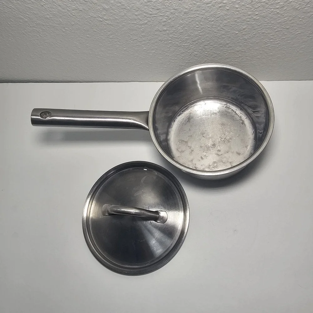 IKEA 365+ Stainless Steel 1 Quart Sauce Pan w/ Lid 1qt 4 Cups 1 Liter Induction